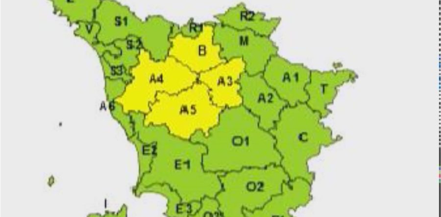 Ancora vento in Toscana, prorogato il codice giallo